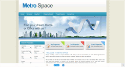 Desktop Screenshot of metrospace.in