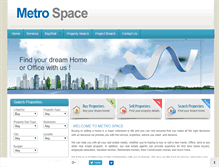 Tablet Screenshot of metrospace.in